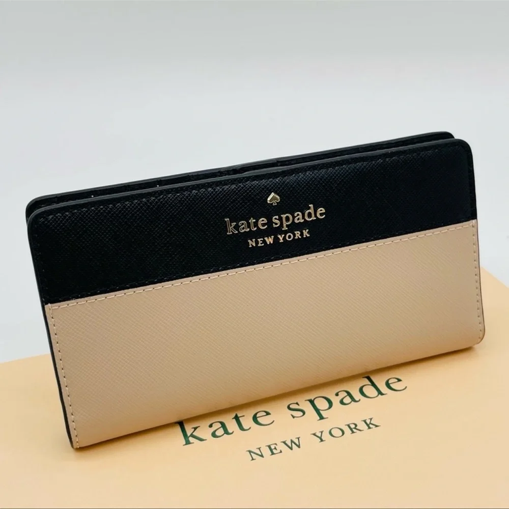 Kate Spade Staci Slim Bifold Wallet Leather - Picture 2 of 6